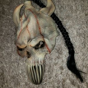 Adult Paper Magic Group 1996 Skull Devil Demon Horns Mask